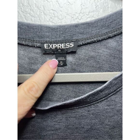 Express Long Sleeve Mini Dress with Ruching - Picture 3 of 4